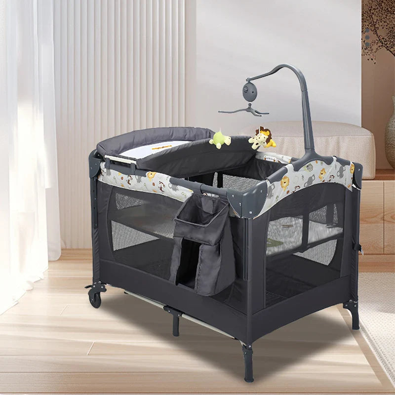 Patut multifunctional pentru bebelusi, AT PERFORMANCE®, - Confort, siguranta si design inovator, Gri